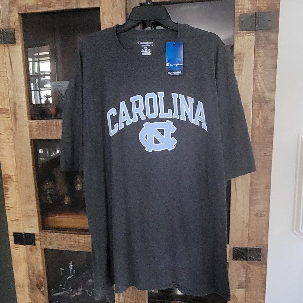 NWT Champion Men's Dark Gray Carolina Tee